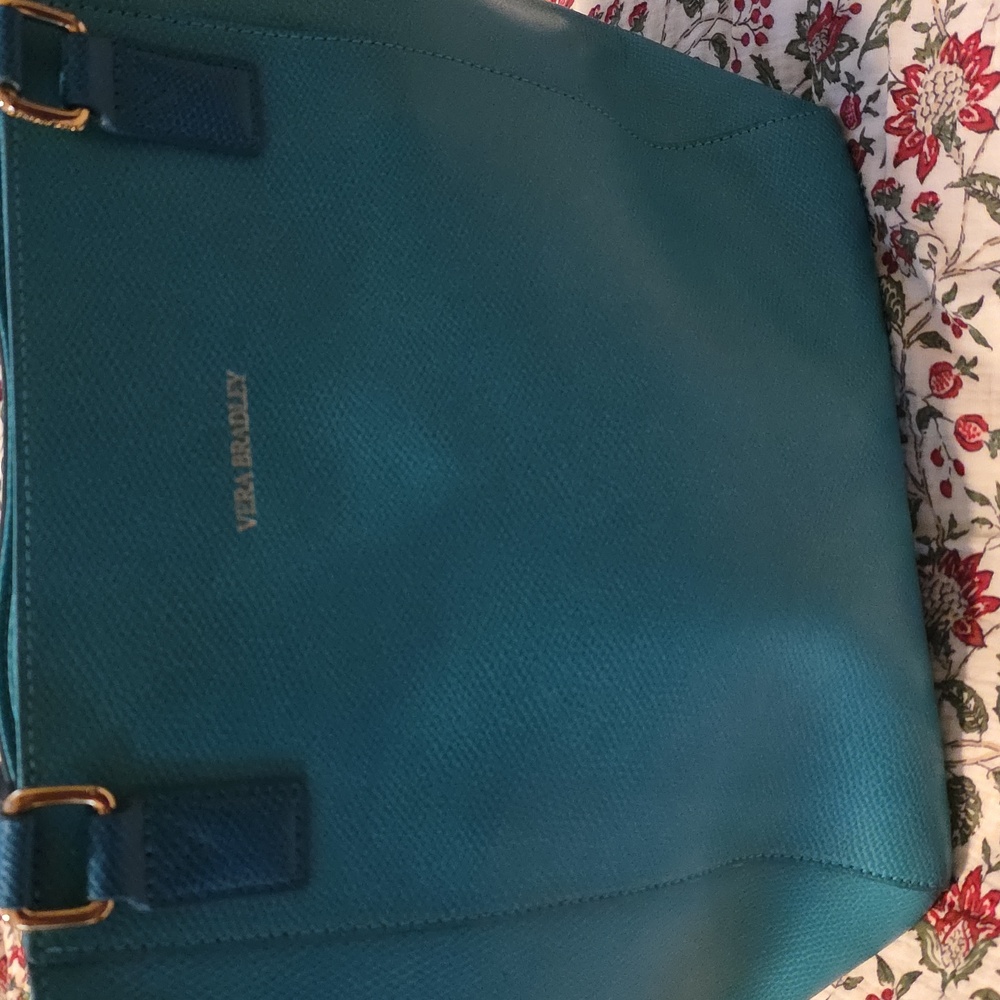Vera Bradley Small Ella Teal Tote Bag